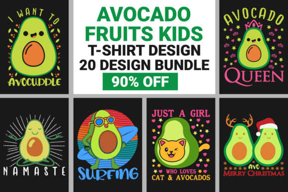 Avocado Funny Fruits Kids T-Shirt Bundle Review