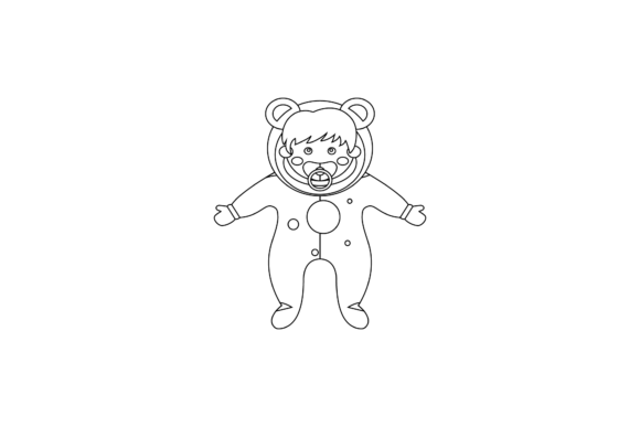 Baby Little Funny Outline Graphics and Freebies Review