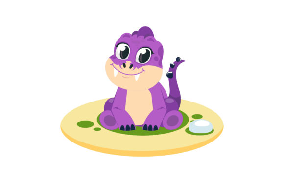 Cartoon Dinosaur Funny Animal Character Graphics & Freebies Review
