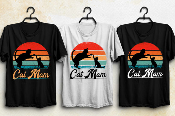 Cat Mom Funny Shirt for Cat Lovers Graphics and Print Templates