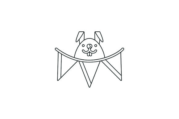 Flat Illustration Easter Bunny Funny: Graphics & Illustrations Review