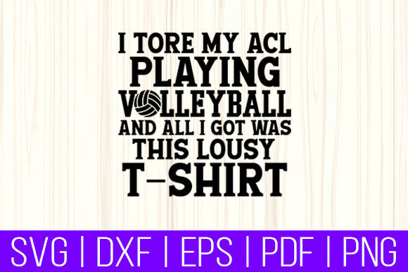 Funny Knee Surgery Torn ACL Volleyball Graphics and Print Templates Review