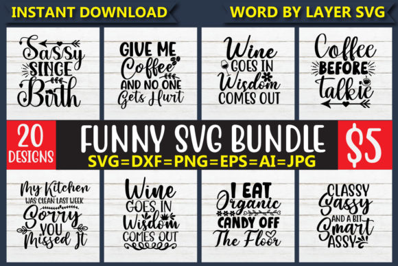 Funny SVG Bundle Vol.2 Review for Bundles Sellers