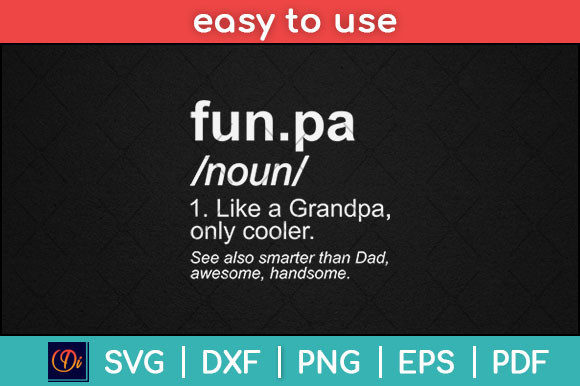 Funpa Definition Gifts Funny Grandpa Svg Graphics and Print Templates