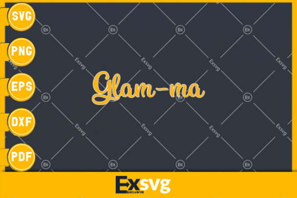Glam-ma Funny Grandma Gold Color Bling Graphics and Freebies Review