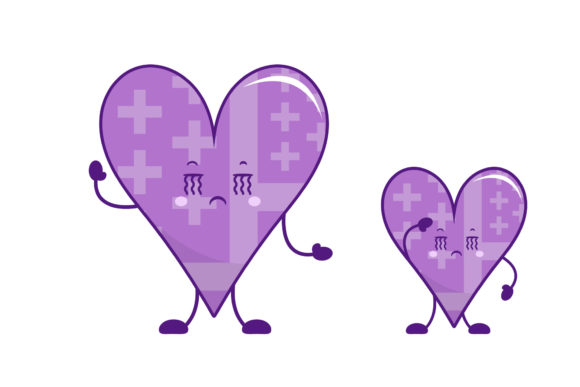 Kawaii Heart Funny Concept Character Graphics and Illustrations Review