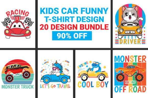 Kids Car Funny T-shirt SVG Bundle Review for Bloggers