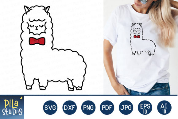 Llama Svg, Funny Llama Svg, Graphics and Illustrations Review