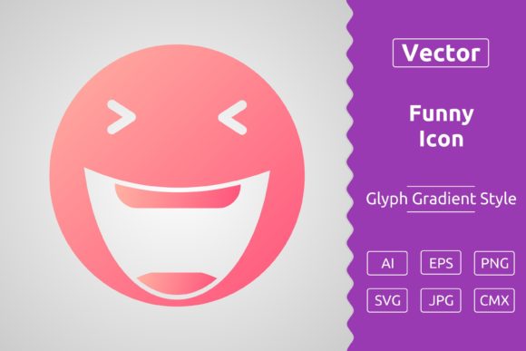 Vector Funny Gradient Icon: A Designer's Review